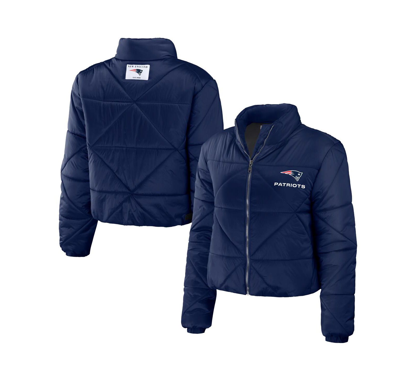 Женский укороченный пуховик WEAR by Erin Andrews New England Patriots