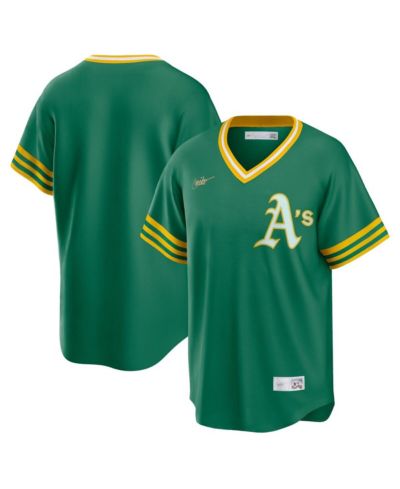 Nike Мужская джерси Oakland Athletics Road Cooperstown Collection, Kelly Green