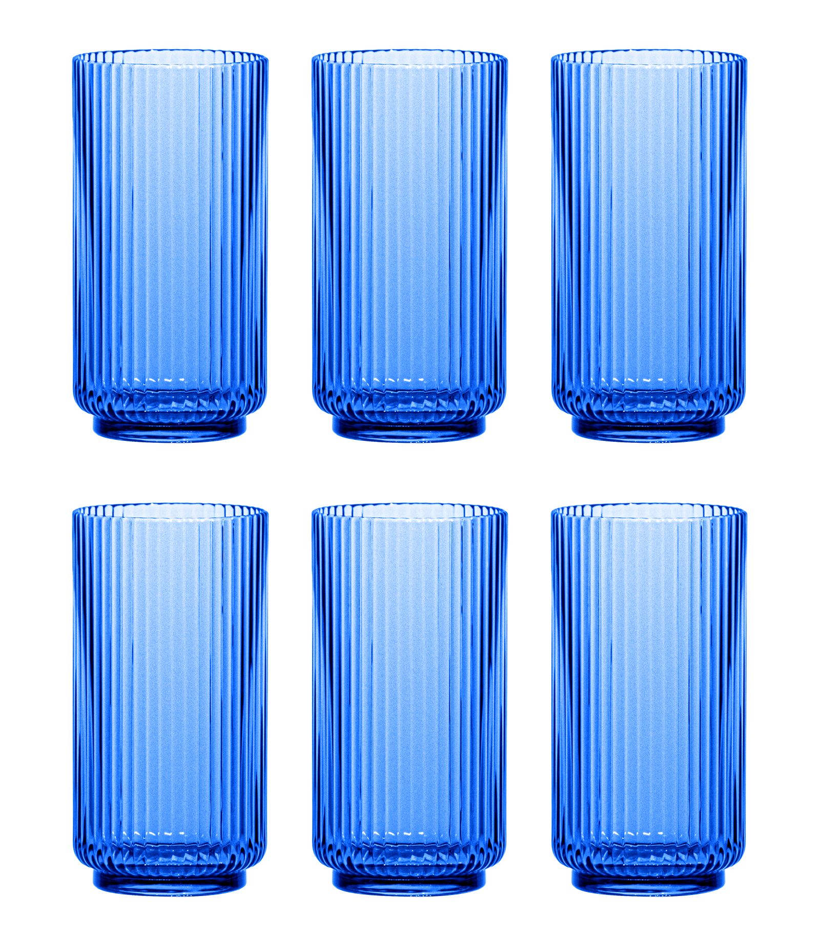 Abode Homewares стаканы Mesa Jumbo Cobalt, набор из 6 шт.