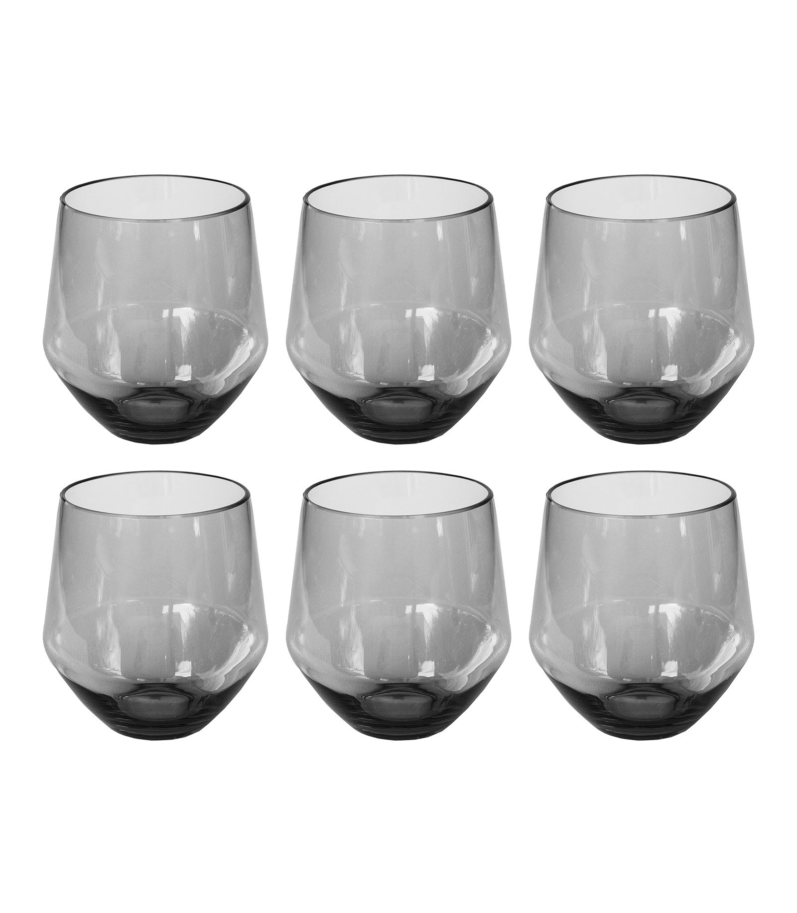 Abode Homewares Набор бокалов Angle Stemless Glasses 6-Pc. Set