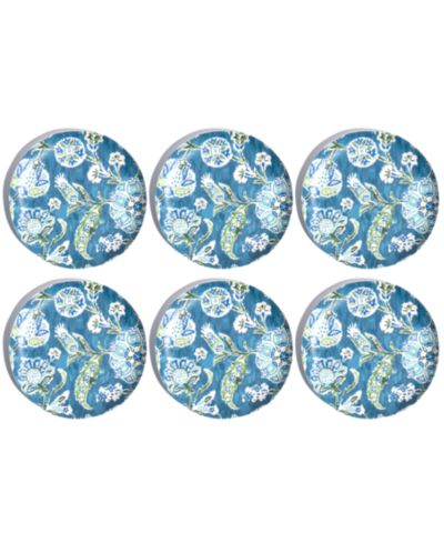 Abode Homewares Hana Ikat Salad Plates, Set of 6