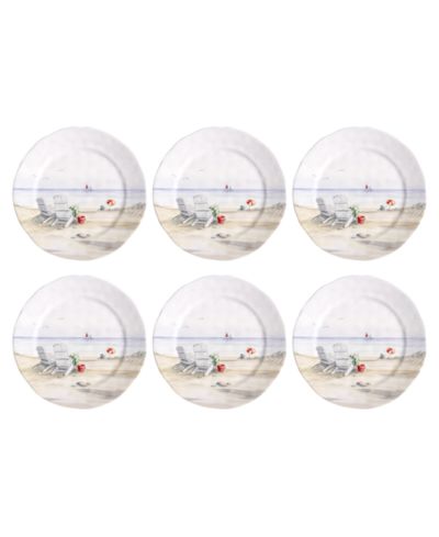 Abode Homewares By the Shore Dinner Plates, Set of 6