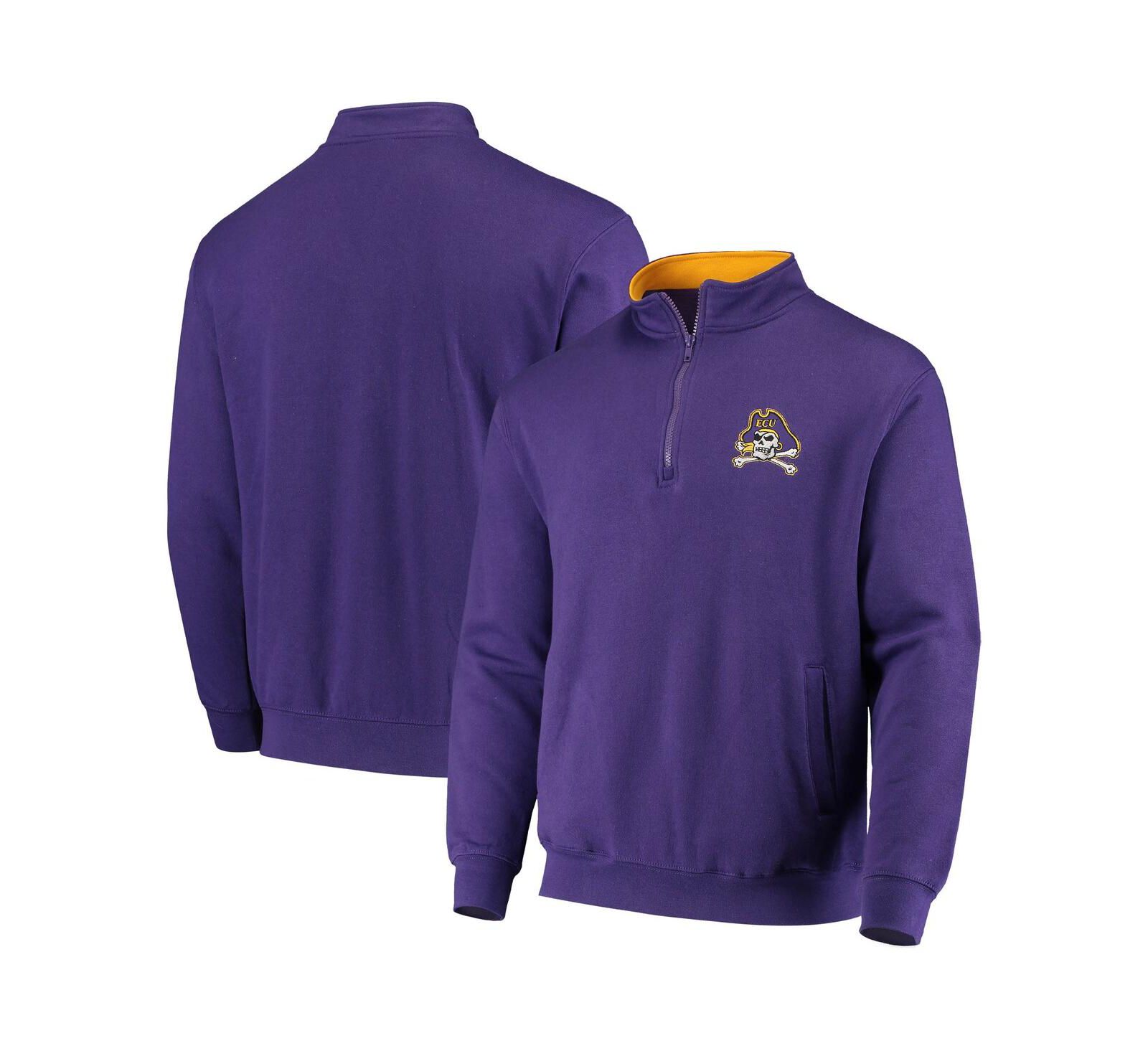 Мужская куртка Colosseum Purple ECU Pirates Tortugas Logo Quarter-Zip
