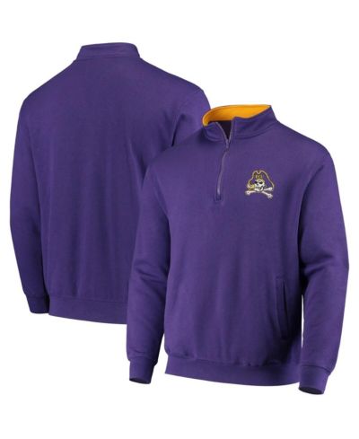 Мужская куртка Colosseum Purple ECU Pirates Tortugas Logo Quarter-Zip
