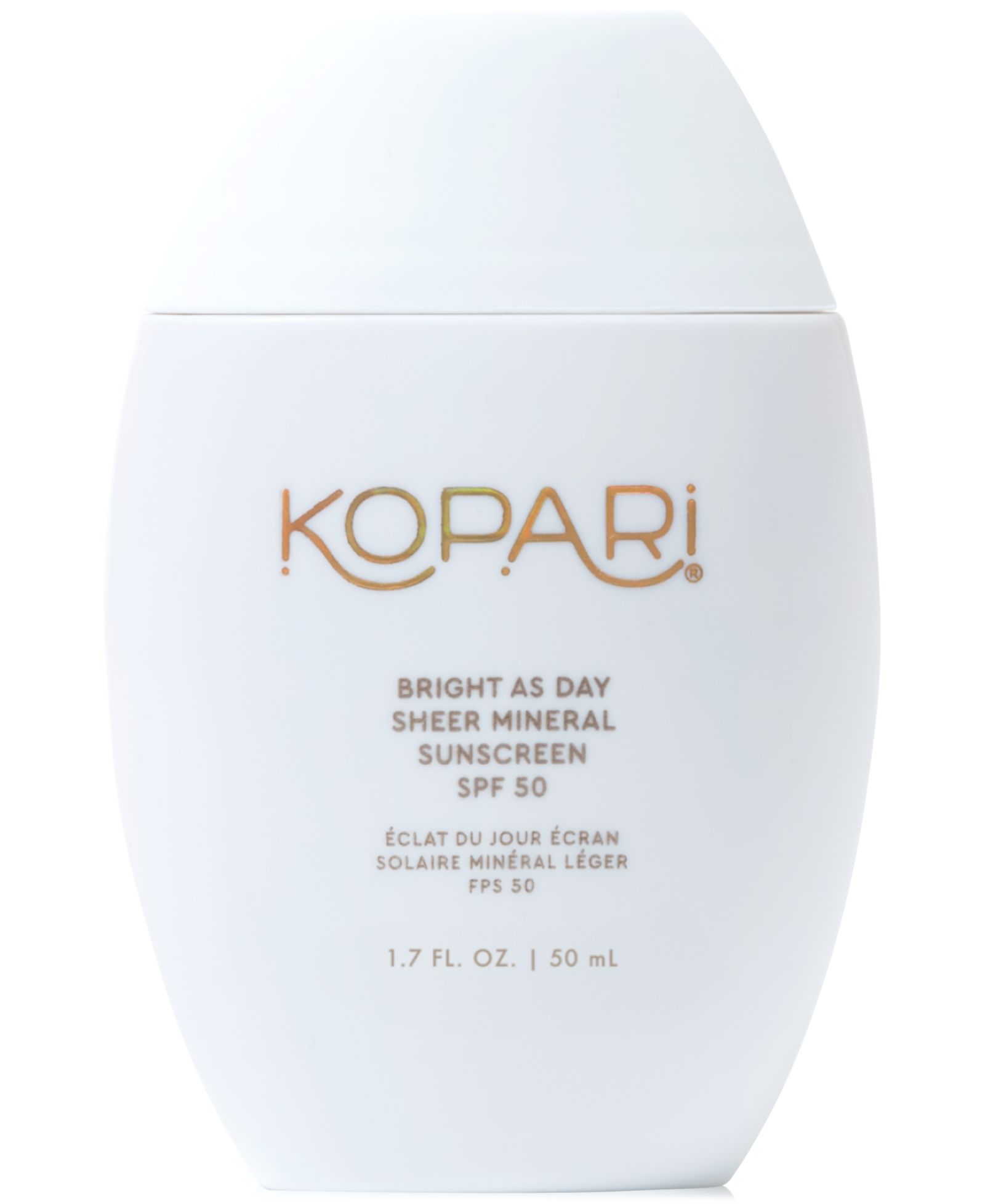 Kopari Beauty Bright As Day Sheer Mineral Sunscreen SPF 50, 1.7 oz.