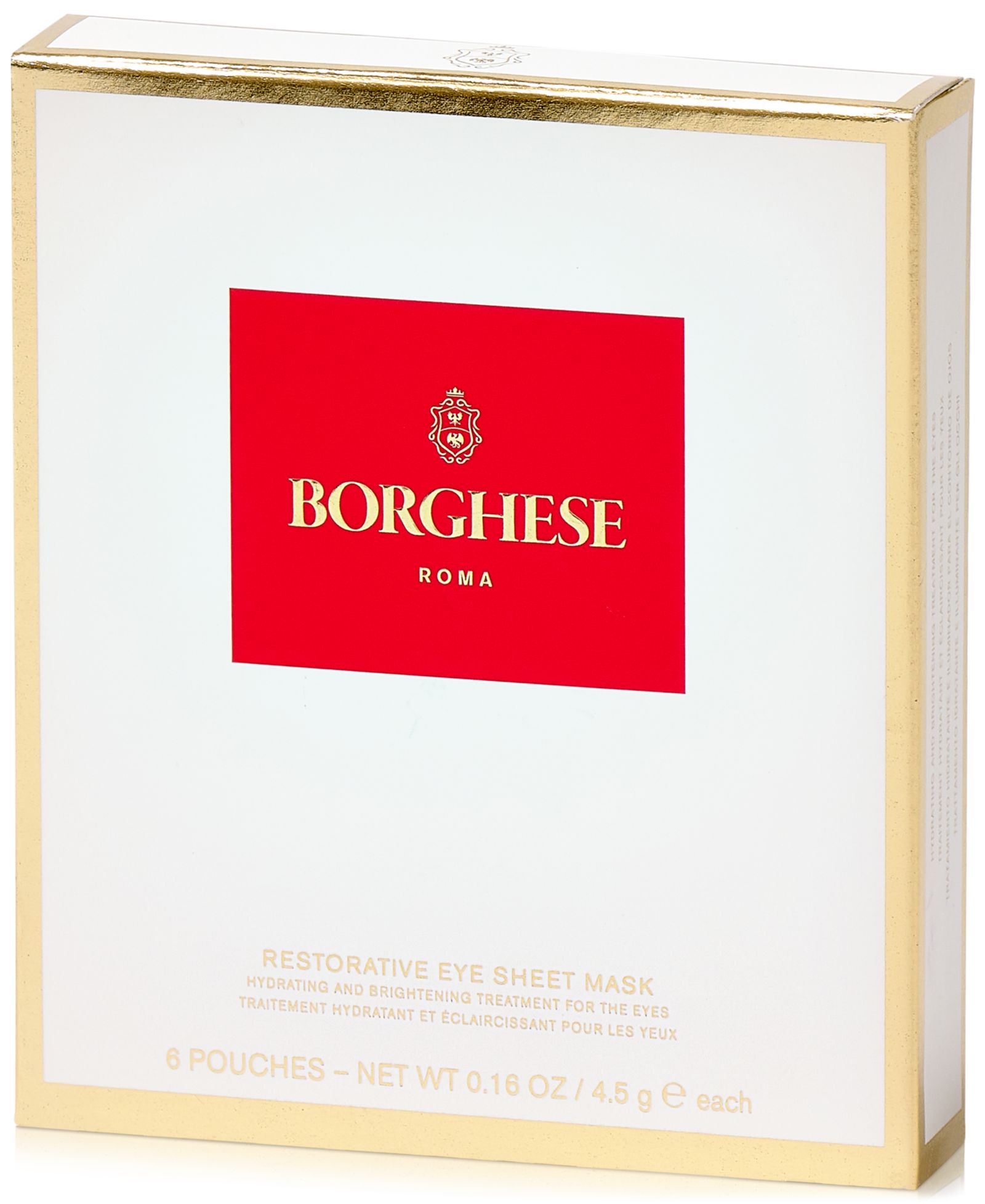Borghese Restorative Eye Sheet Mask, 6-Pk.