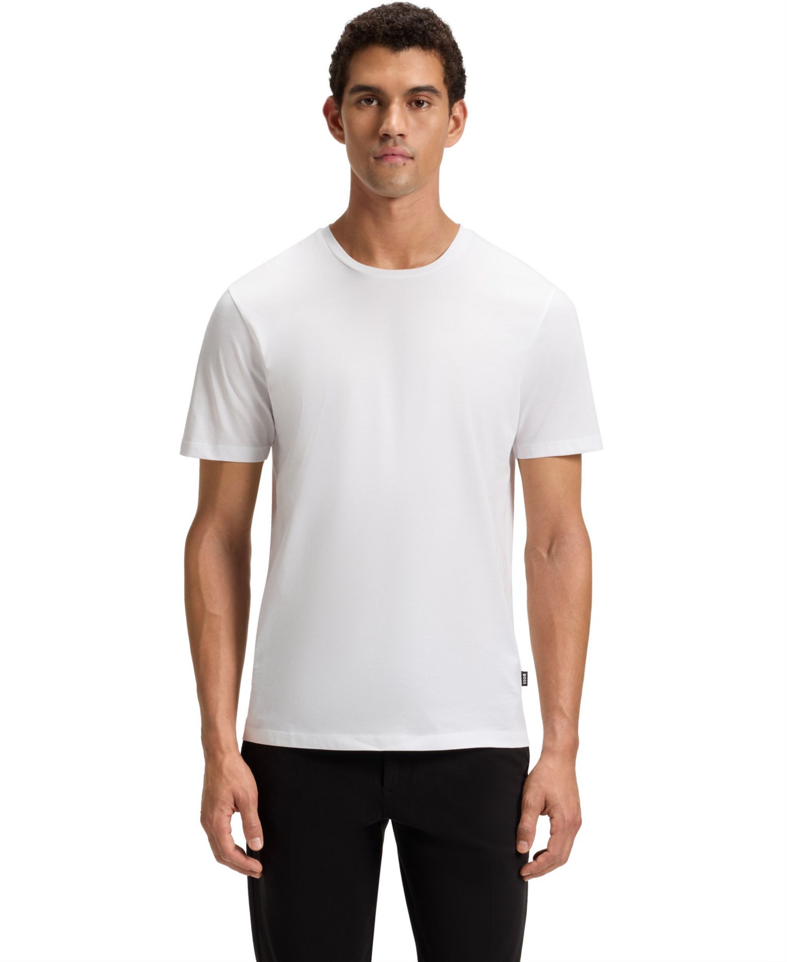 Мужская футболка BOSS by Hugo Boss Slim-Fit Mercerized-Cotton