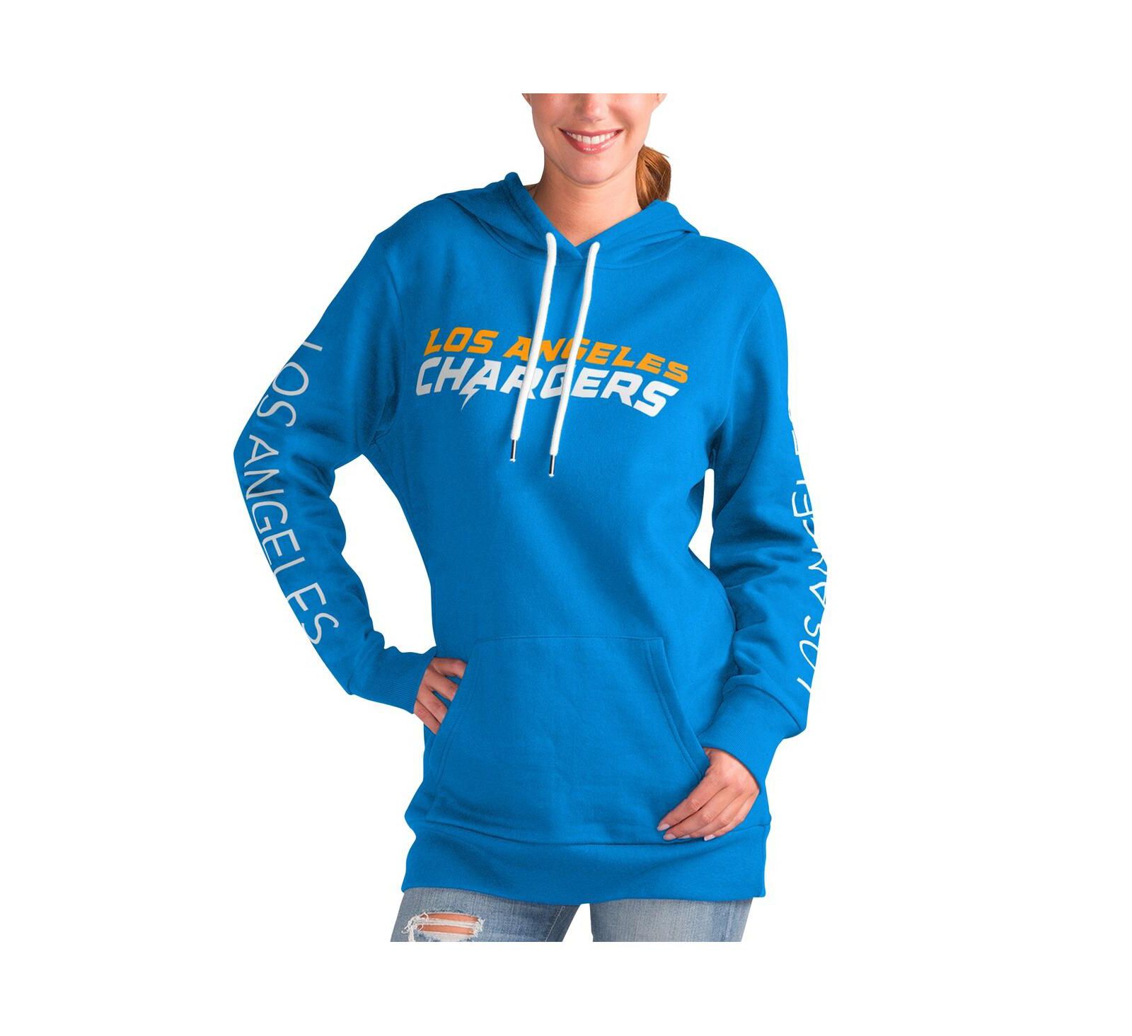 Худи G-III 4Her by Carl Banks Los Angeles Chargers, голубое, женское