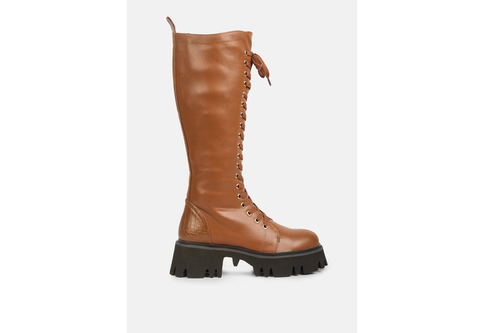 mad mood chunky lace-up boot