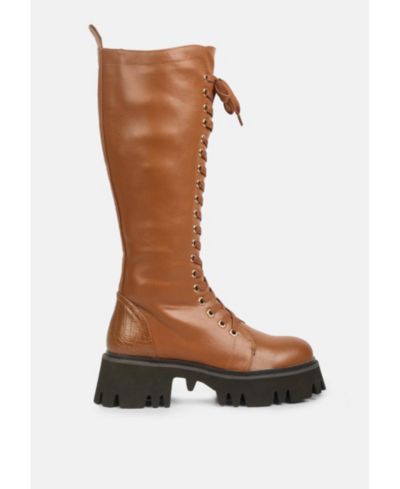 mad mood chunky lace-up boot