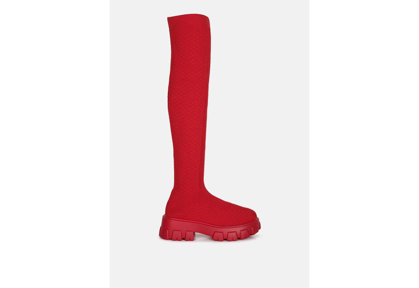 Женские трикотажные сапоги London Rag Loro Stretch Knit Knee High