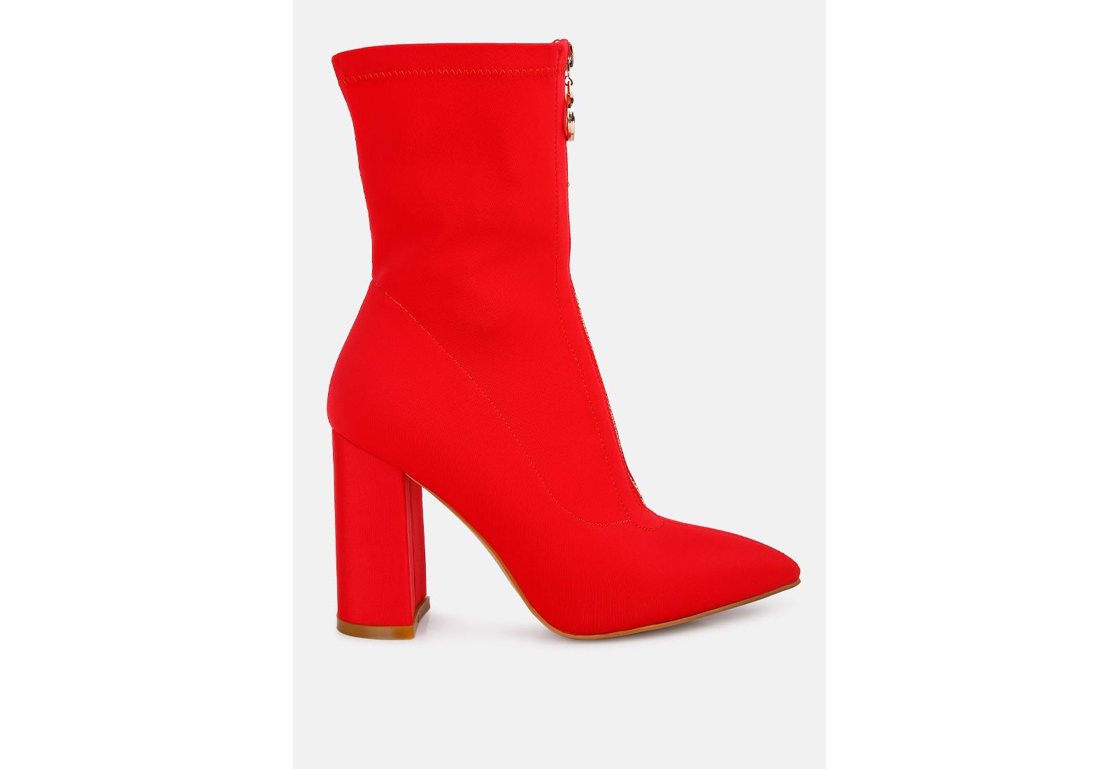 London Rag Women's bobbettes block heeled microfiber boot