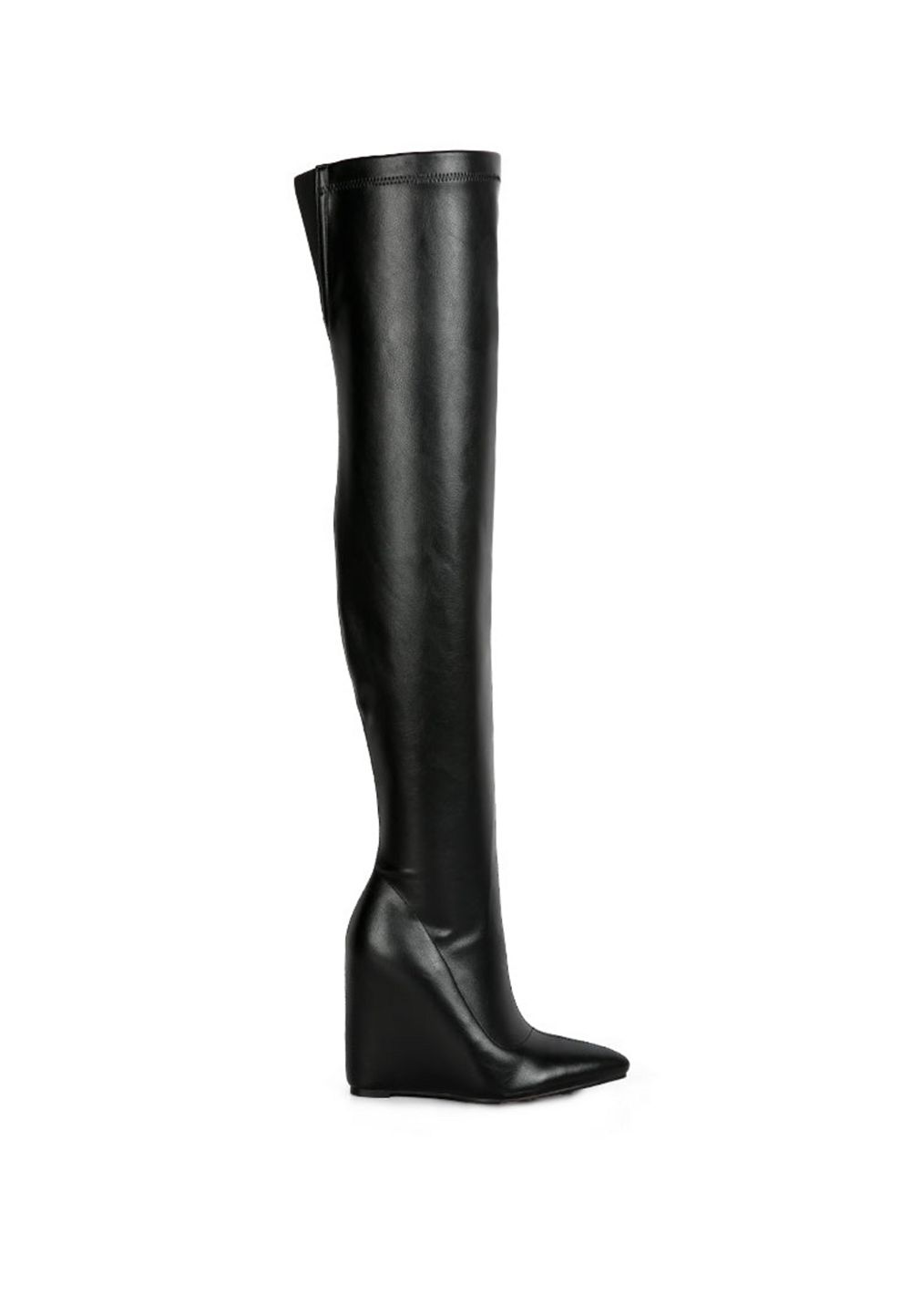 London Rag Womens Leggy Lass Wedge Heel Long Boots