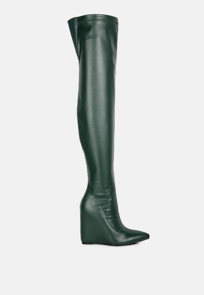 Женские ботфорты London Rag Leggy Lass Wedge Heel Long Boots