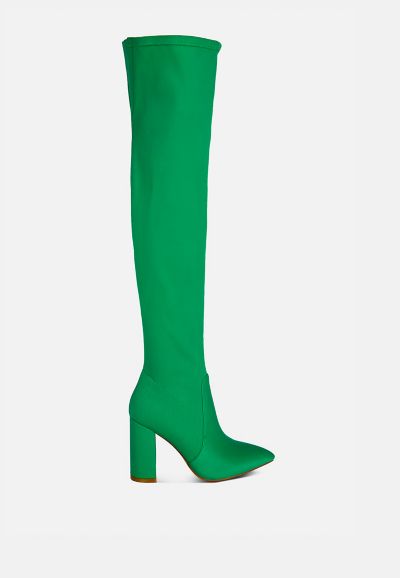London Rag Women's Schiffer High Block Heeled Long Boot