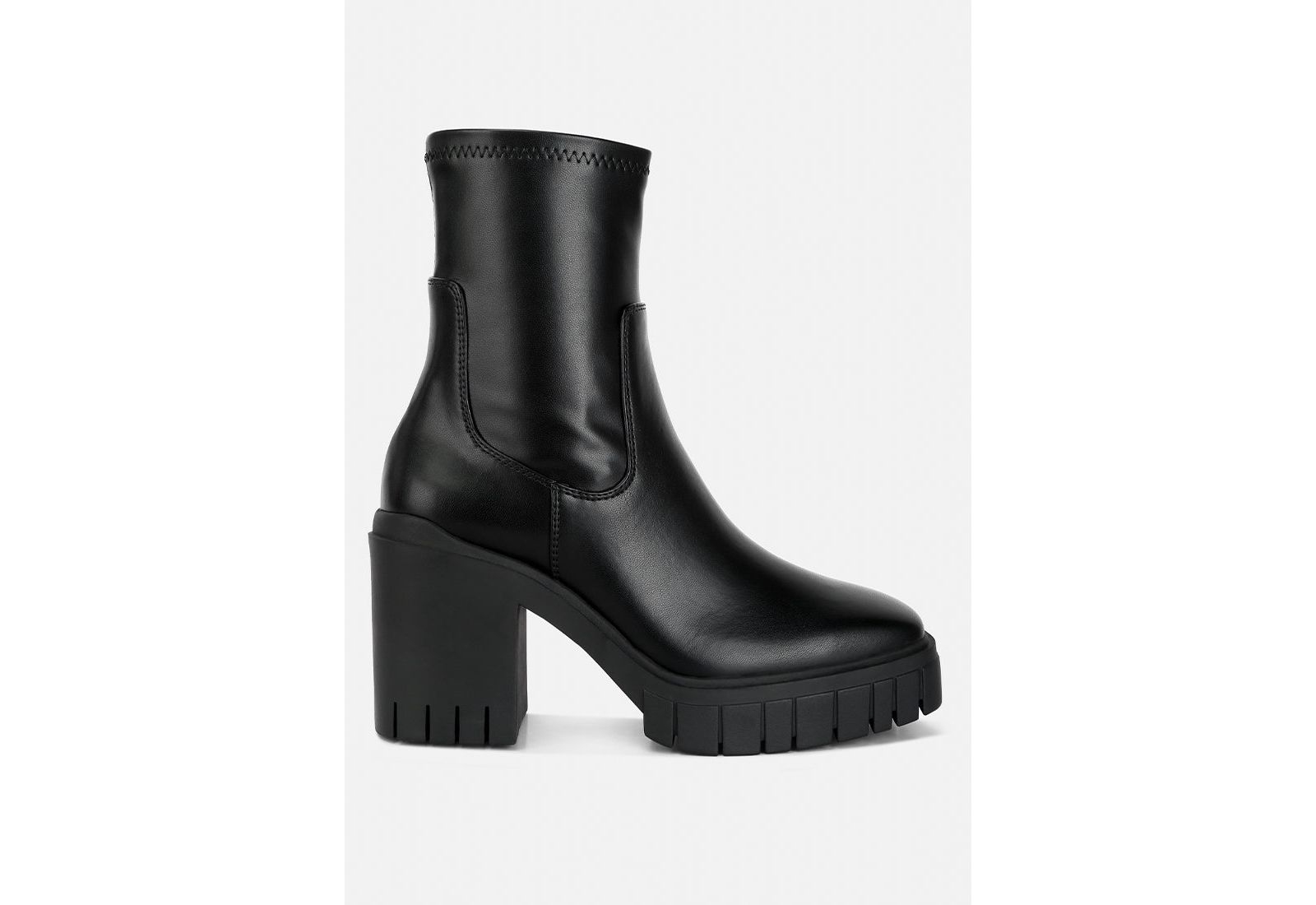 London Rag Womens Kokum Faux Leather Platform Ankle Boots