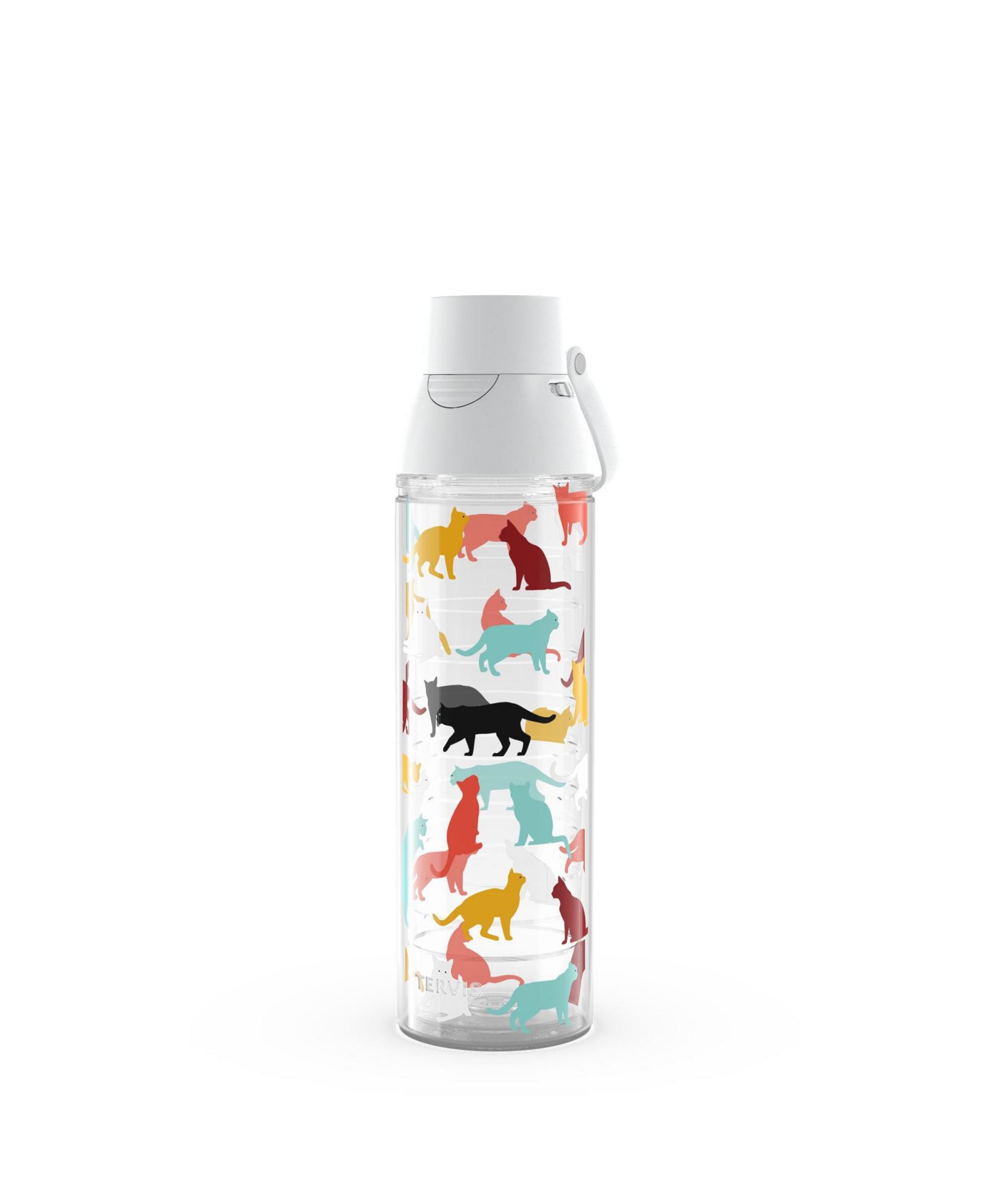 Tervis Venture Lite термокружка с двойными стенками, изотермический стакан для путешествий, 24oz, Cat Pounce Love