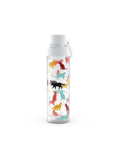 Tervis Venture Lite Pet Love Made in USA Double Walled  Insulated Tumbler Travel Cup Keeps Drinks Cold and Hot, 24oz Water Bottle, Cat Pounce Love