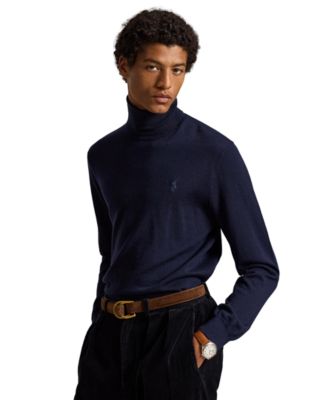 Polo Ralph Lauren мужской свитер с высоким воротником из стирающейся шерсти