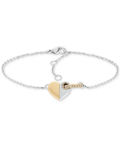 Браслет Tommy Hilfiger Pavé Ring & Heart Link Bracelet