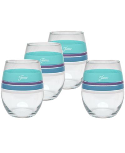 Набор бокалов для вина Fiesta Coastal Edgeline Stemless, 4 шт.