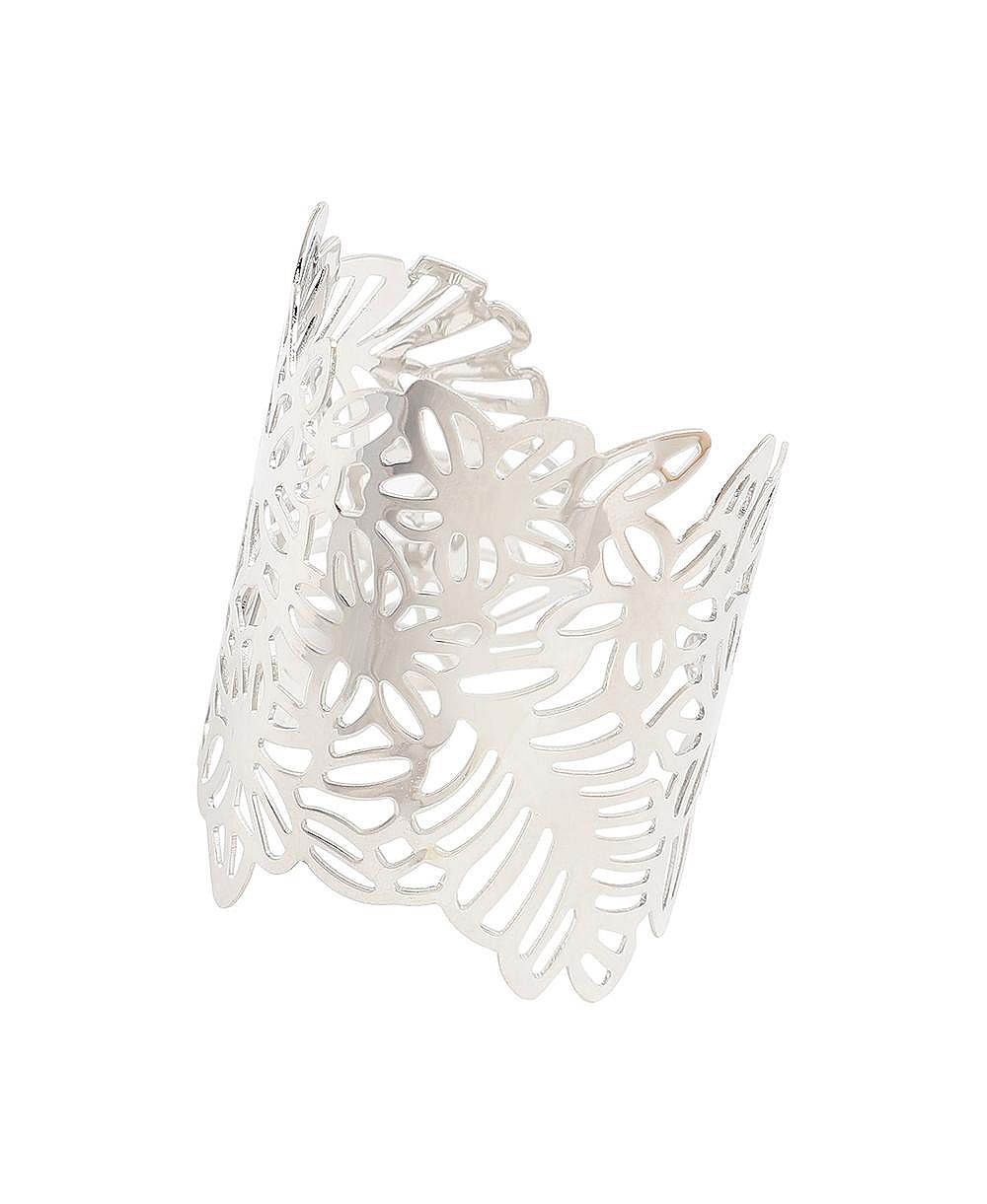 Женский браслет SOHI Floral Filigree Cuff