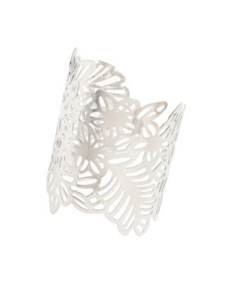 SOHI Women's Floral Filigree Cuff Bracelet