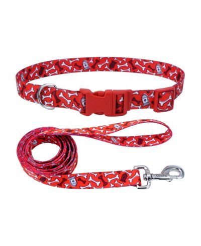 Coastal Pet Styles комплект поводка и ошейника для собак Red Bones
