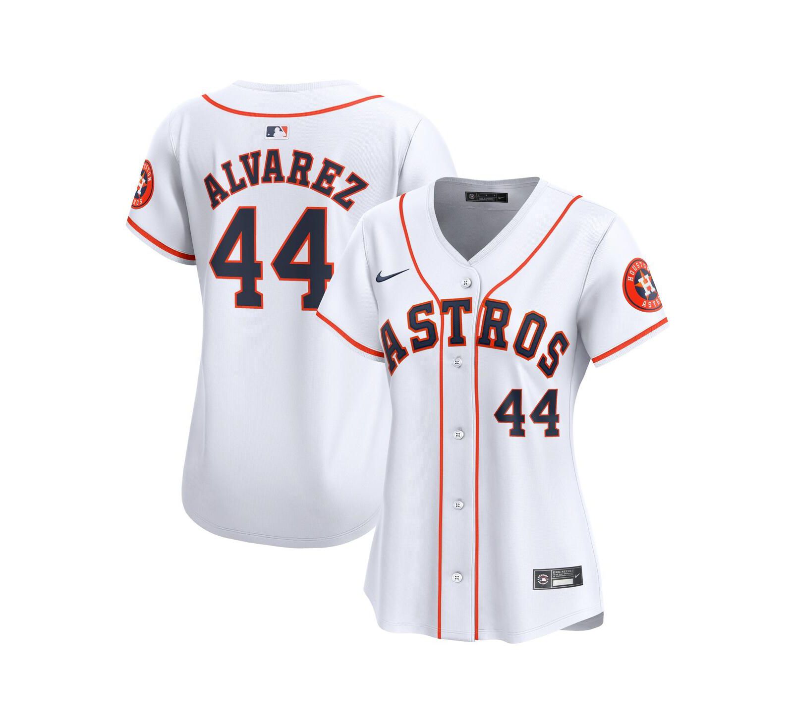 Женская джерси Nike Yordan Alvarez White Houston Astros Home Limited Player