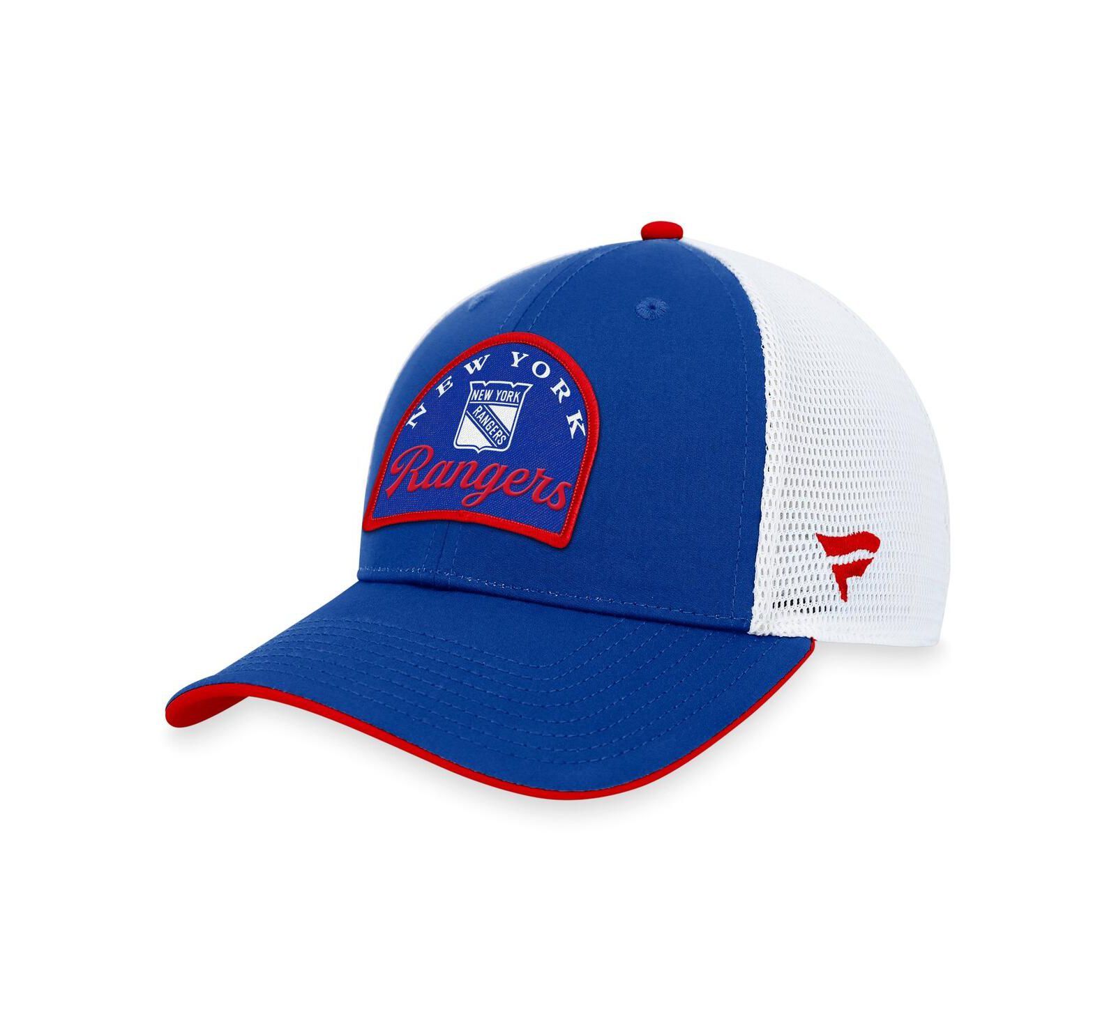 Men's Fanatics Blue, White New York Rangers Fundamental Adjustable Hat