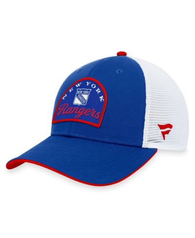 Men's Fanatics Blue, White New York Rangers Fundamental Adjustable Hat