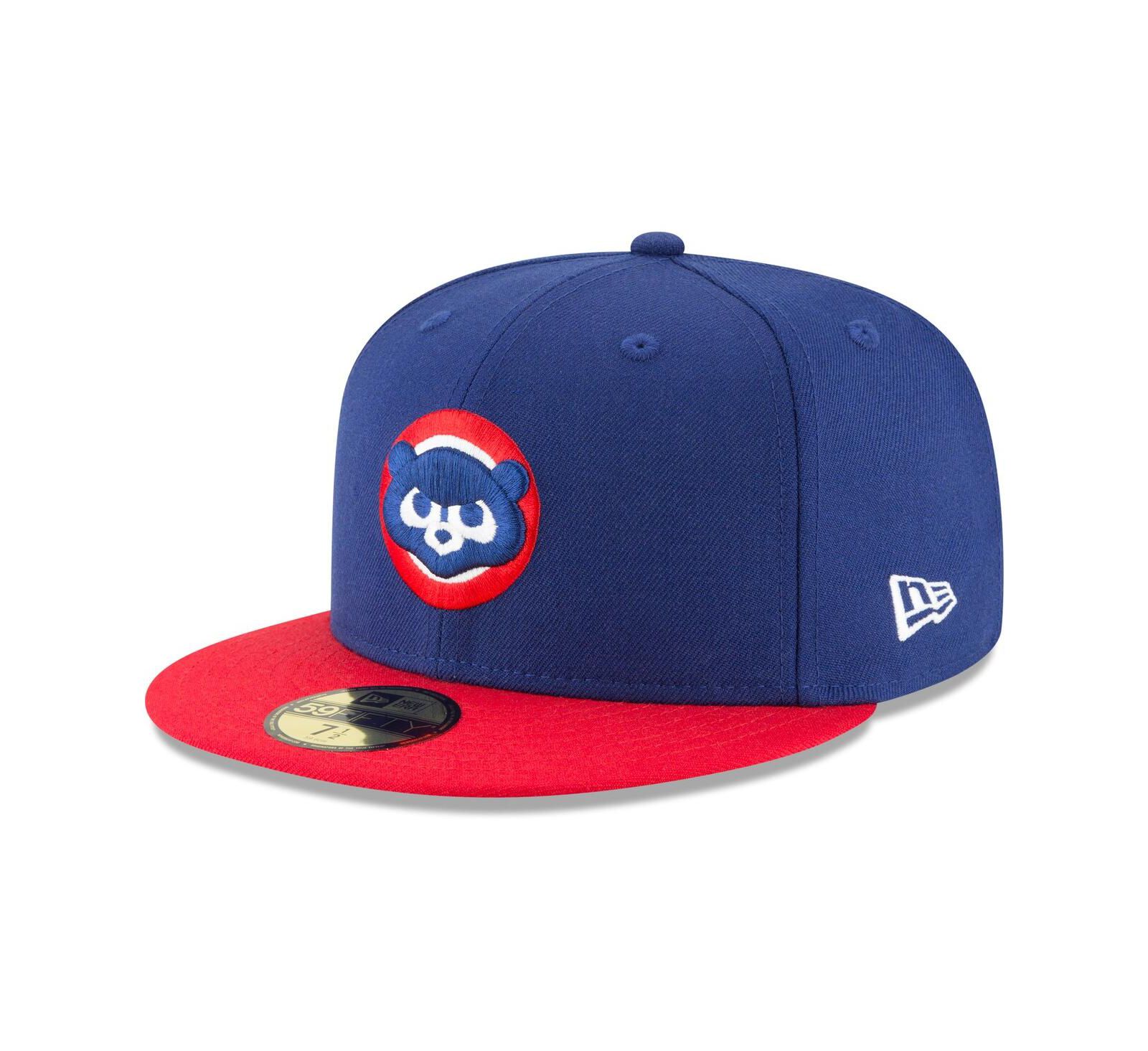 Мужская кепка New Era Royal Chicago Cubs Cooperstown Collection из шерсти, модель 59FIFTY