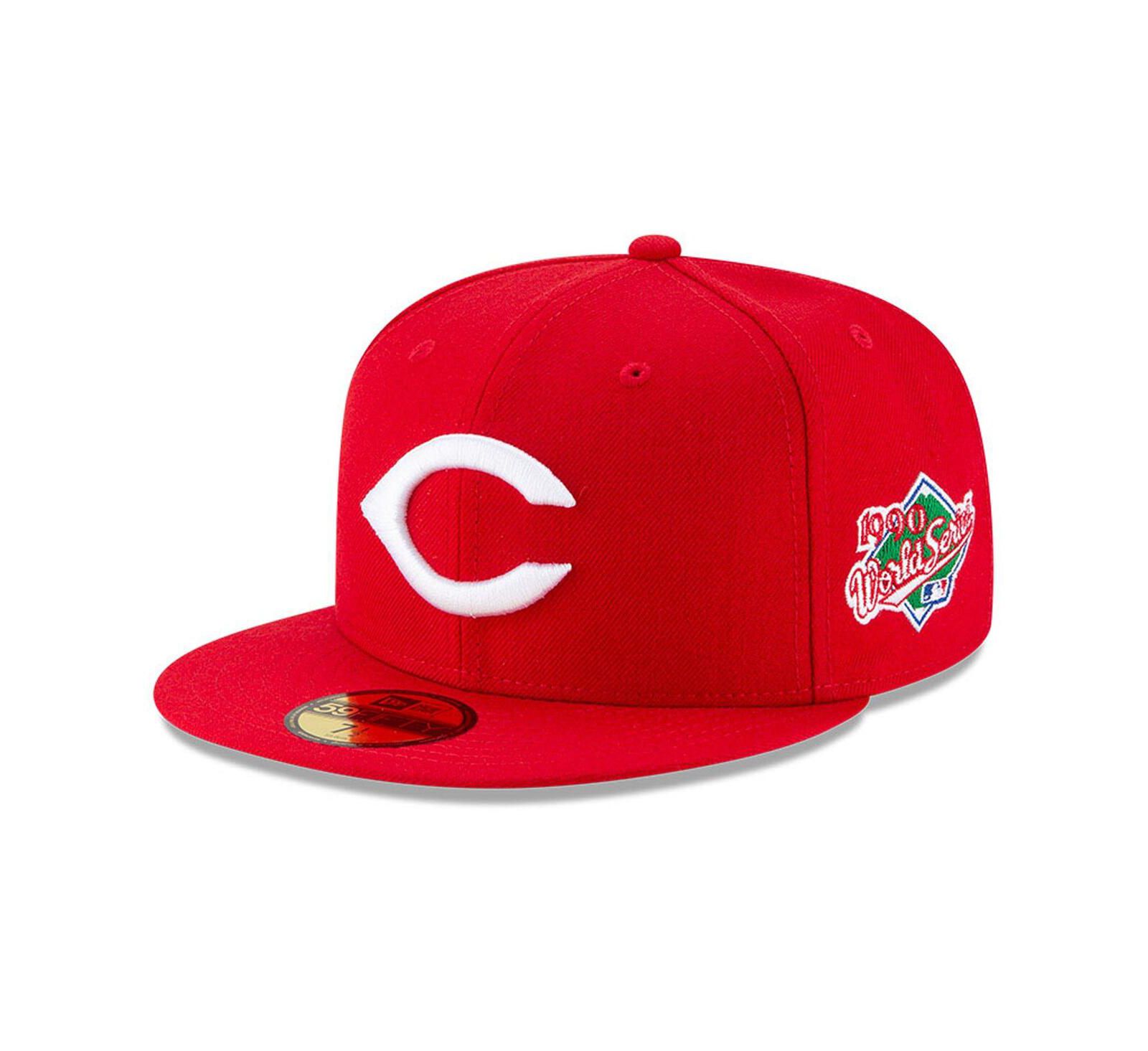 Men's New Era Red Cincinnati Reds 1990 World Series Wool 59FIFTY Fitted Hat