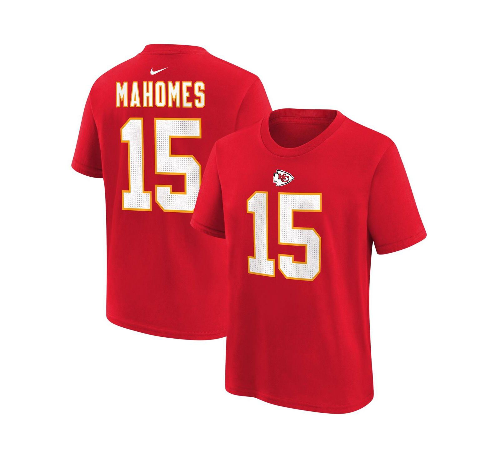 Футболка Nike Patrick Mahomes Red Kansas City Chiefs для мальчиков и девочек