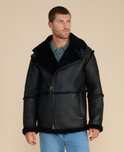 Furniq UK Men's George Shearling Jacket