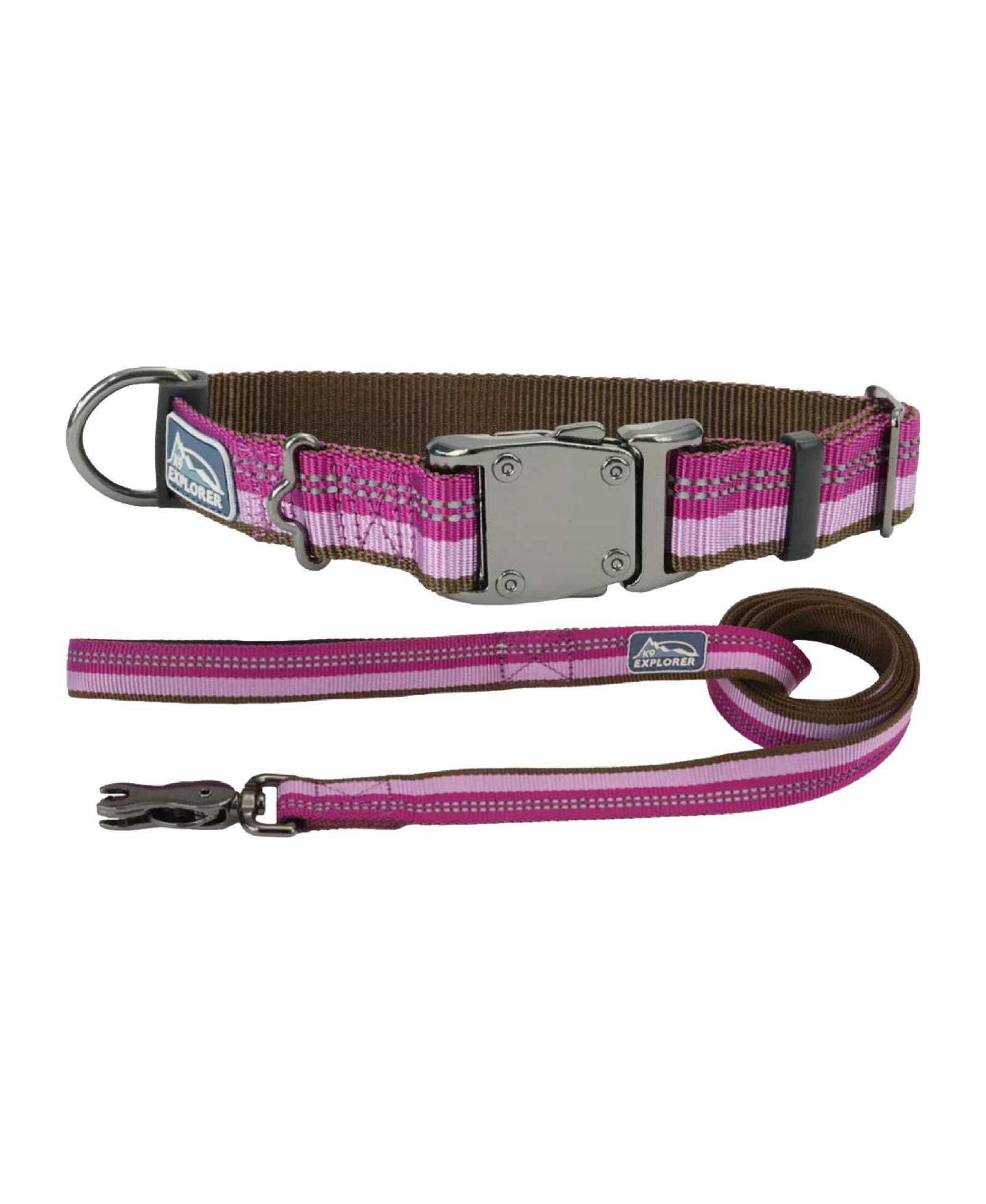 Набор для собак Coastal Pet K9 Explorer: светоотражающий ошейник и поводок Orchid