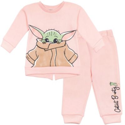 Star Wars Toddler Girls Mandalorian The 2T-5T Fleece Pullover Sweatshirt and Pants Set