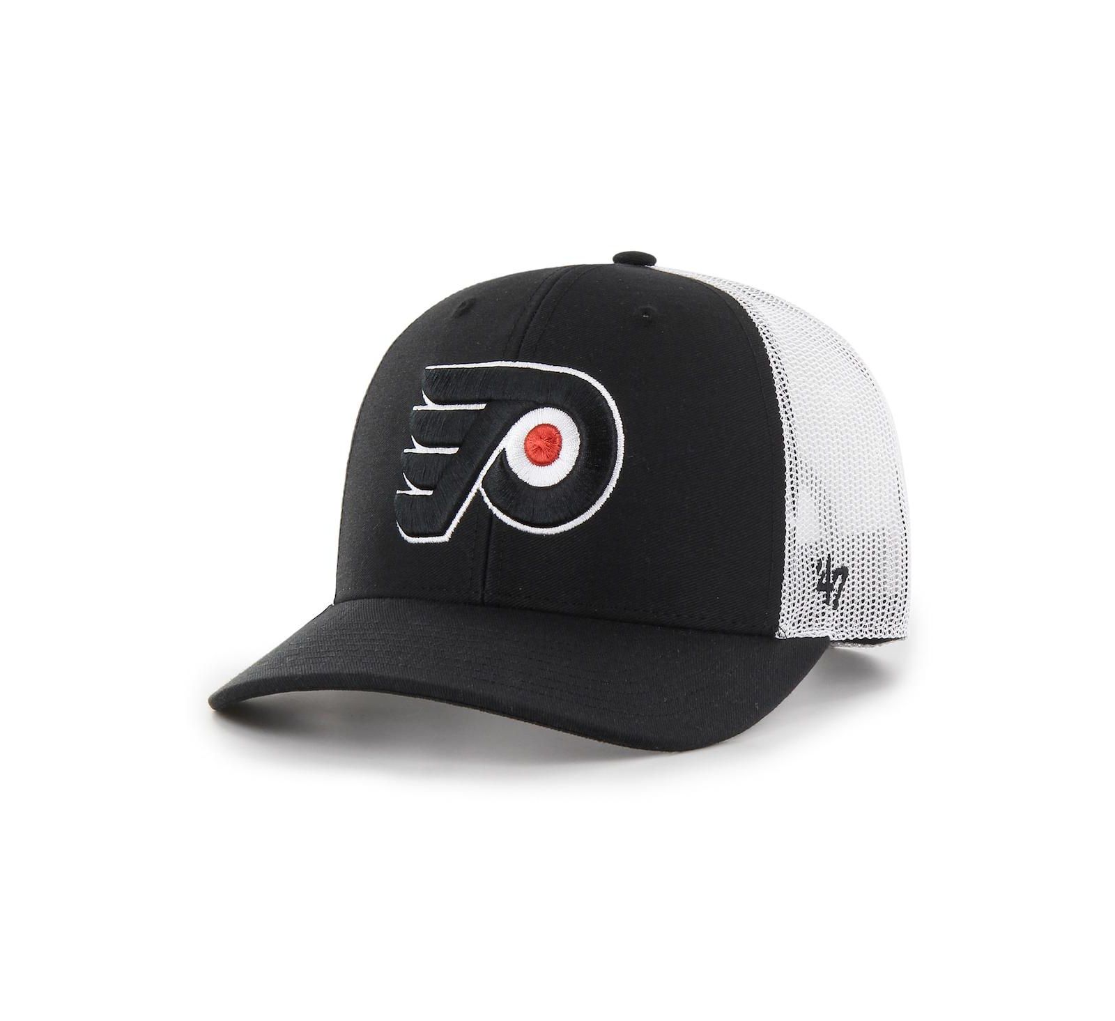 Мужская бейсболка '47 Brand Philadelphia Flyers Logo Trucker, черно-белая