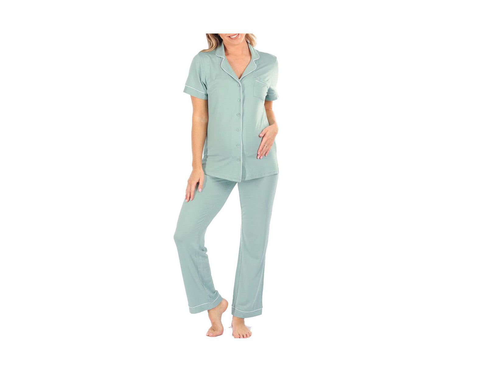 Angel Maternity Short Sleeve  2-piece Pajama