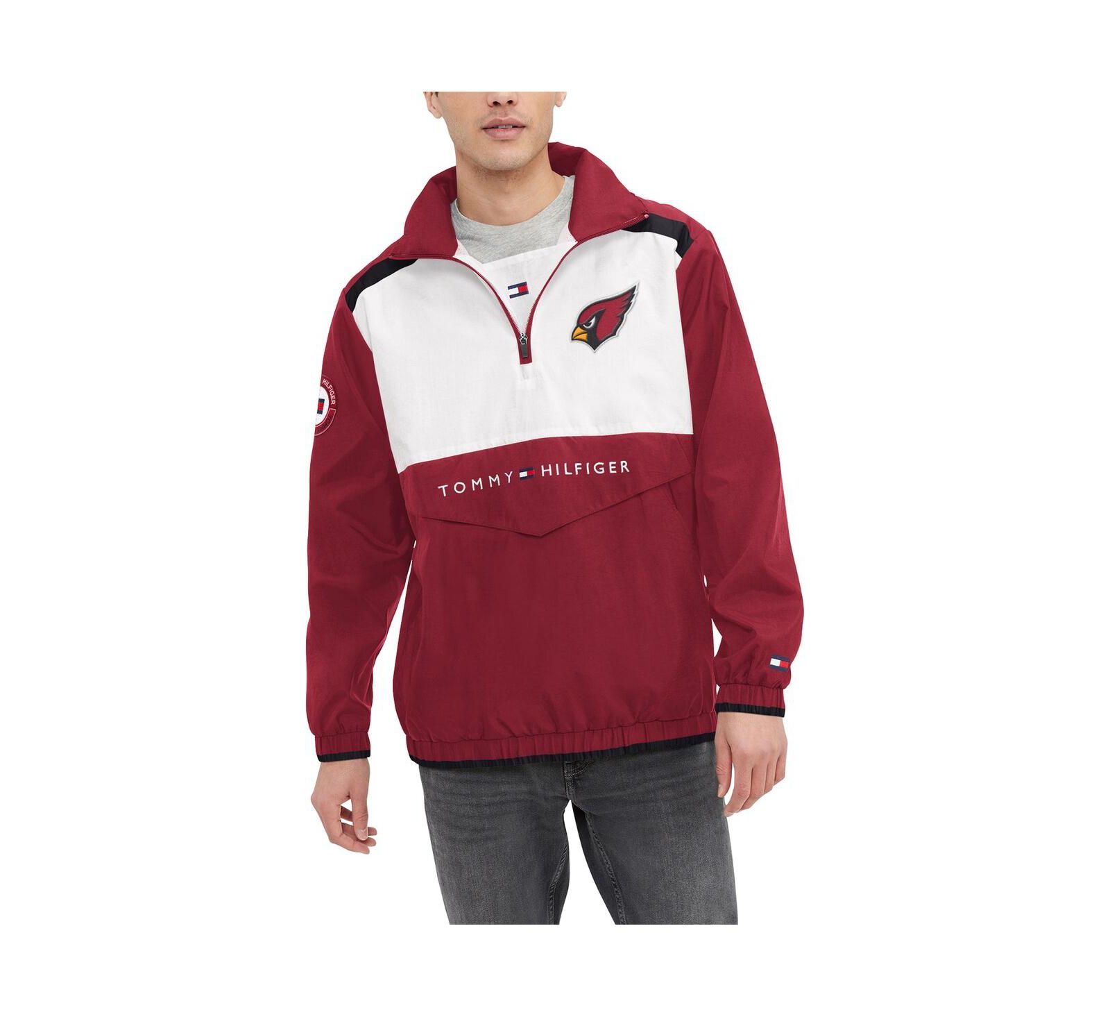 Мужская толстовка Tommy Hilfiger Carter Half-Zip с капюшоном, белая