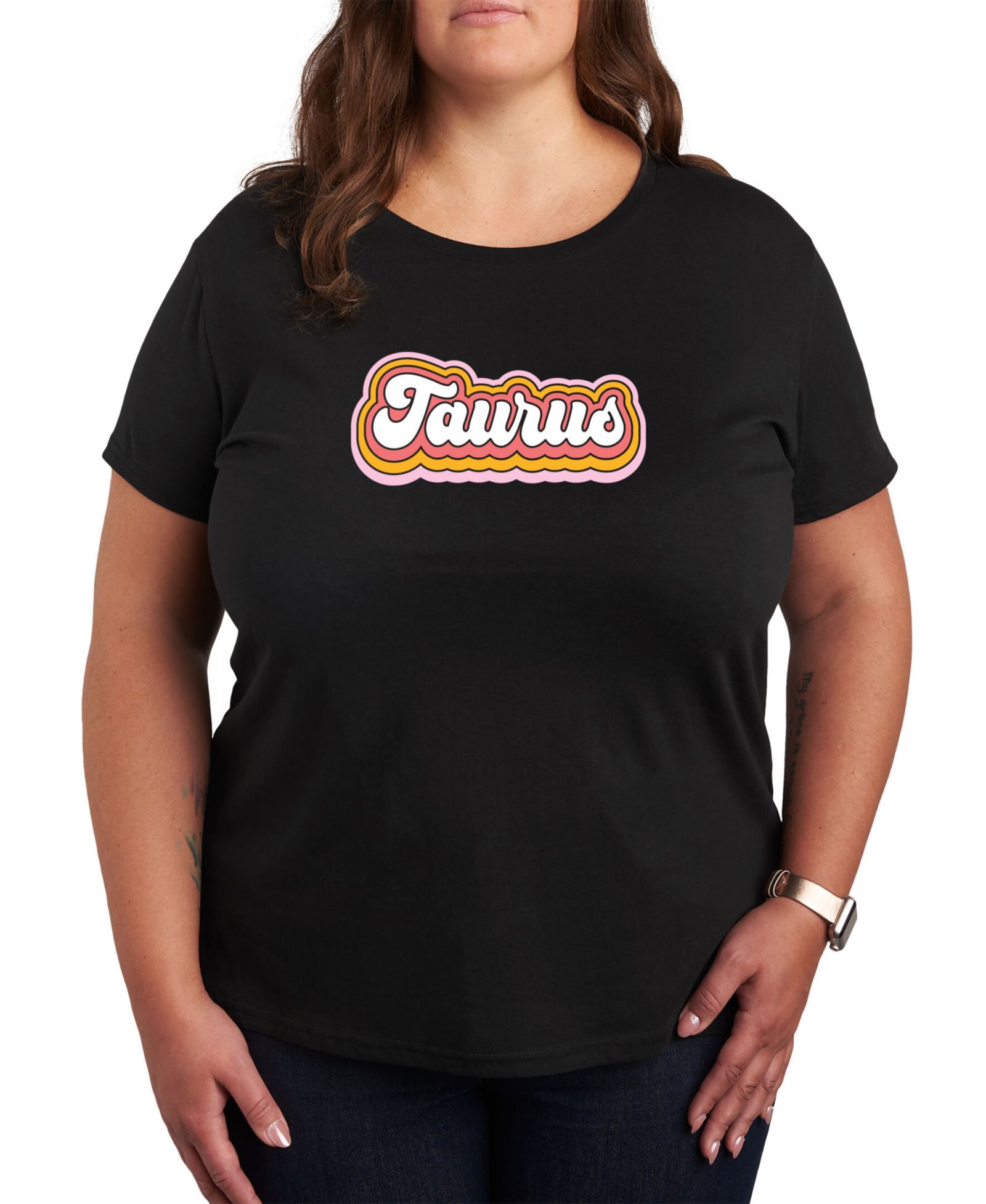 Графическая футболка Hybrid Apparel Astrology Taurus, Plus Size
