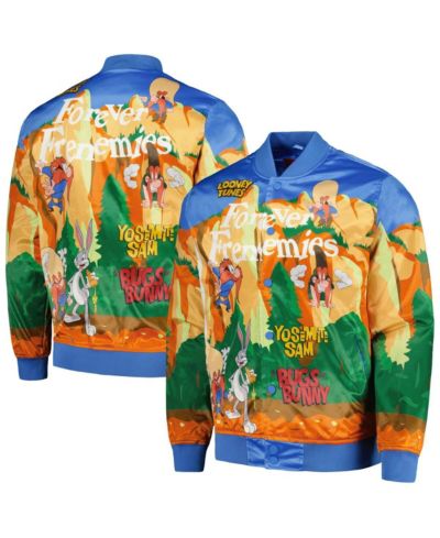 Мужская куртка Freeze Max Blue Looney Tunes Graphic Satin Full-Snap
