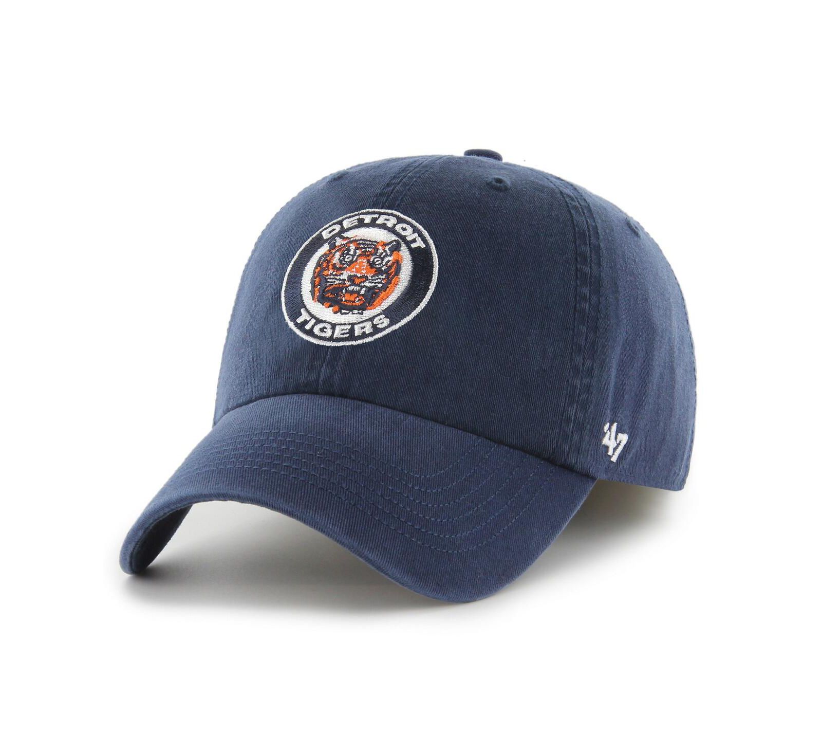 Мужская кепка '47 Brand Navy Detroit Tigers Cooperstown Collection Franchise Fitted