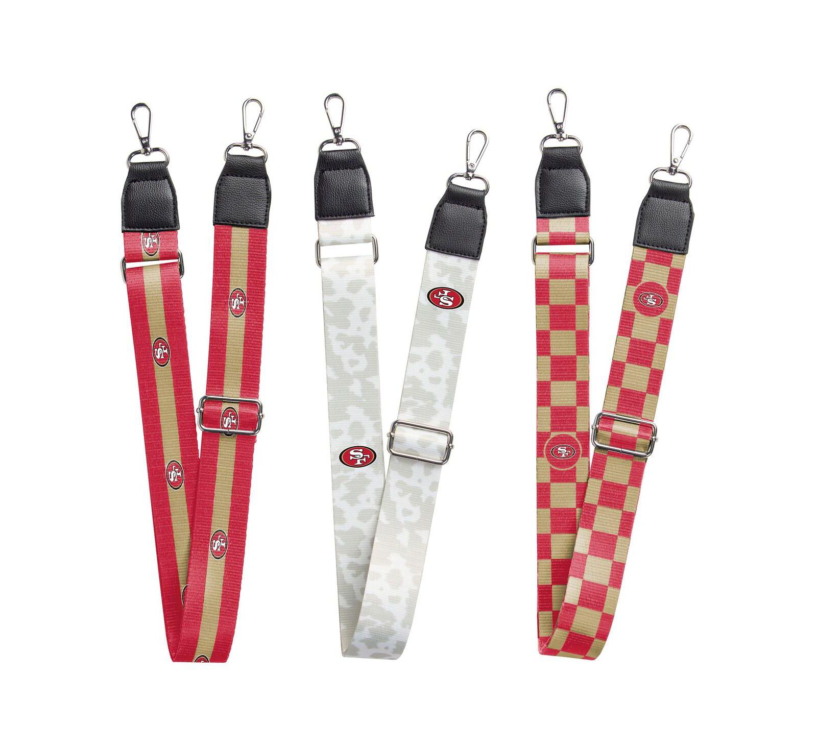 Women's San Francisco 49ers 3-Pack Bag Strap Set