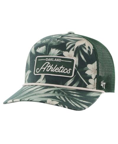Мужская кепка '47 Brand Green Oakland Athletics Tropicalia Trucker Hitch Adjustable