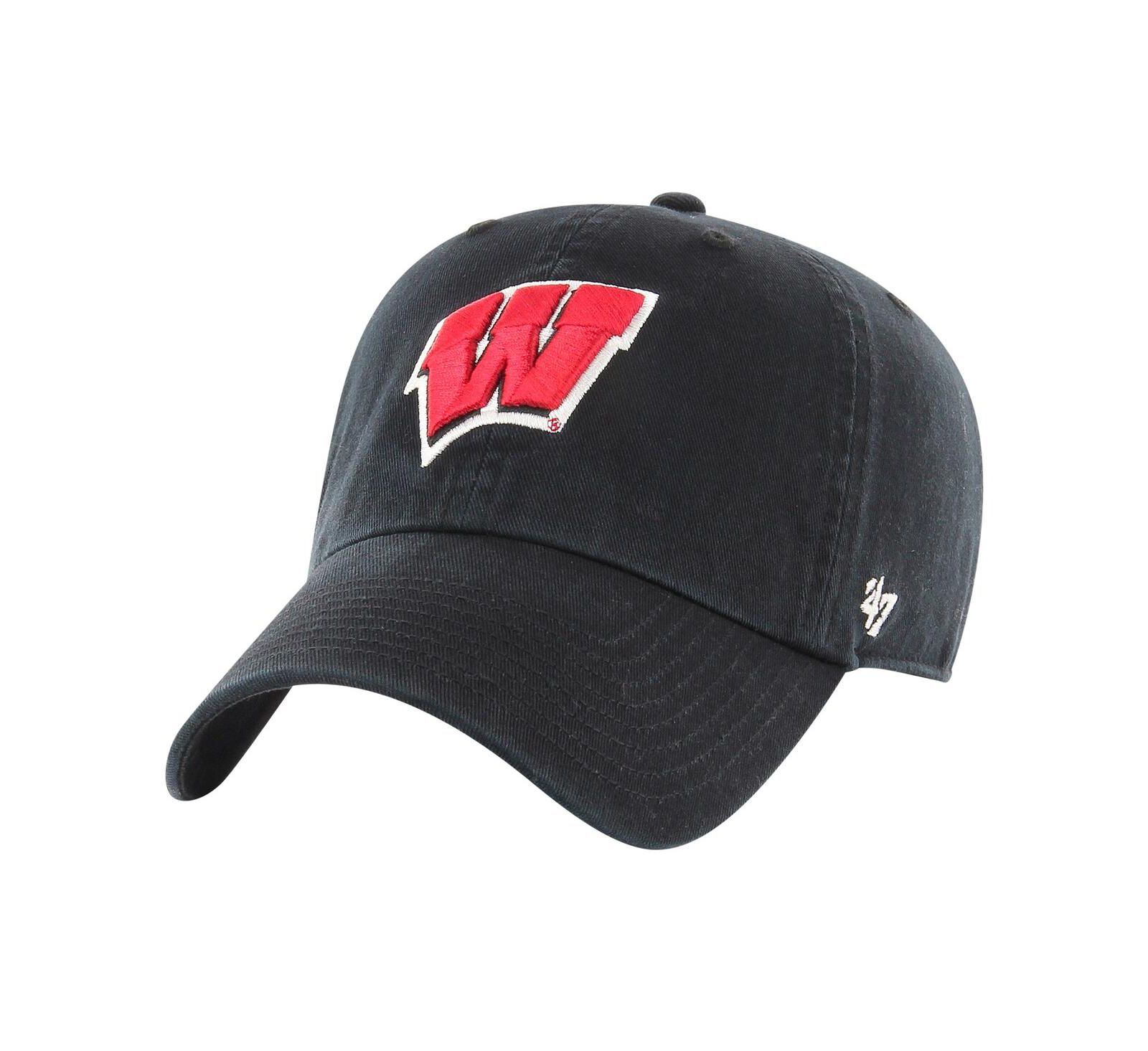 '47 Brand мужская кепка Wisconsin Badgers Vintage-Like Clean Up регулируемая