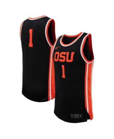 Мужская баскетбольная джерси Nike #1 Black Oregon State Beavers Replica jersey Basketball Jersey