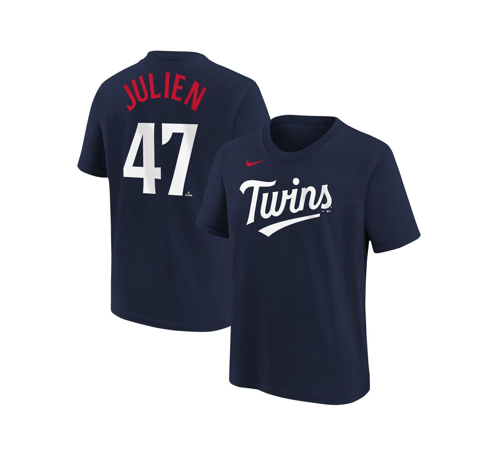 Детская футболка Nike Edouard Julien Navy Minnesota Twins Name and Number