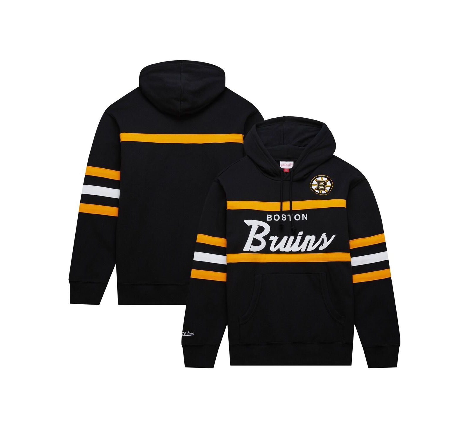 Мужское худи Mitchell & Ness Black Boston Bruins Head Coach Pullover