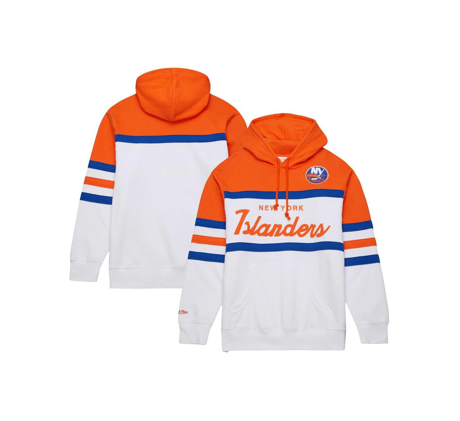 Мужское худи Mitchell & Ness White Orange New York Islanders Head Coach
